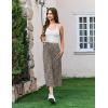 Ekouaer Womens Pajama Pants Wide Leg Capri Yoga Pants Lounge Comfy Sleep Pj Bottoms with Pockets(Leopard)