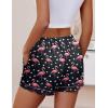 Ekouaer Womens Pajama Shorts Casual Summer Sleep Shorts Cute Printed Lounge Pj Bottoms with Drawstring & Pockets(Flamingos)