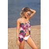 Ekouaer Women’s Sarongs Short Sheer Bikini Skirt Wrap Beach Pareo Chiffon Swimsuit Cover Up S-XXL(Rose Leaves)