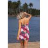 Ekouaer Women’s Sarongs Short Sheer Bikini Skirt Wrap Beach Pareo Chiffon Swimsuit Cover Up S-XXL(Rose Leaves)