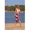 Ekouaer Women’s Sarongs Short Sheer Bikini Skirt Wrap Beach Pareo Chiffon Swimsuit Cover Up S-XXL(Rose Leaves)