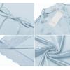 Ekouaer Women’s Satin Robe Silk Kimono Bathrobe for Bride Long Bridesmaids Wedding Party Loungewear Sleepwear S-XXL(Light Blue)