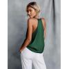 Ekouaer Women’s Silk Satin Camisole Tank Tops V Neck Sleeveless Spaghetti Straps Blouse Casual Racerback Shirt(Bright Green)