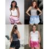 Ekouaer Womens Silk Satin Pajama Short 2026 Summer Casual Sleep Shorts Lounge Sleep Pj Short with Pockets Soft Lounge Shorts(Black)