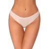 Ekouaer Womens Thongs Invisible Panties No Show Seamless Low Waist Breathable G-String Cotton Thongs 6 Pack(Multicolored 12 – 6 Pack)