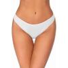 Ekouaer Womens Thongs Invisible Panties No Show Seamless Low Waist Breathable G-String Cotton Thongs 6 Pack(Multicolored 8 – 6 Pack)