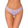 Ekouaer Womens Thongs Invisible Panties No Show Seamless Low Waist Breathable G-String Cotton Thongs 6 Pack(Multicolored 9 – 6 Pack)
