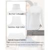Ekouaer Women’s Turtleneck Long Sleeve Shirts Slim Fit Thermal Underwear Tops Lightweight Pullover Tees(Black/White)