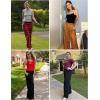 Ekouaer Womens Wide Leg Pants for Women Elastic Waist Womens Casual Palazzo Pants Soft Comfy Pajama Pants with Pockets(Black)