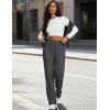 Ekouaer Womens Wide Leg Pants for Women Elastic Waist Womens Casual Palazzo Pants Soft Comfy Pajama Pants with Pockets(Grey)