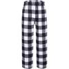 Ekouaer Girls Soft Pajamas Pants Cute Print Pattern PJ Bottoms Comfortable Lounge Long Pants with 2 Pockets(Black Plaid)