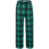 Ekouaer Girls Soft Pajamas Pants Cute Print Pattern PJ Bottoms Comfortable Lounge Long Pants with 2 Pockets(Green Plaid)