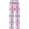 Ekouaer Girls Soft Pajamas Pants Cute Print Pattern PJ Bottoms Comfortable Lounge Long Pants with 2 Pockets(Love Grid)