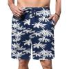 Ekouaer Men’s Pajama Shorts Soft Sleepwear Bottoms Elastic Waistband Loungewear Breathable Men Shorts with Pockets(Coconut Tree)