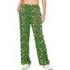 Ekouaer Soft Pajama Pants for Women, Elastic Waist Casual Lounge Yoga Pj Bottoms with Pockets(Green Christmas)