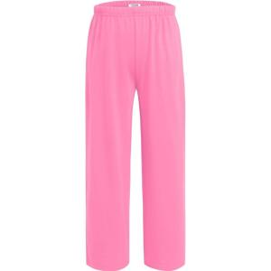 Ekouaer Girls Soft Pajamas Pants Cute Print Pattern PJ Bottoms Comfortable Lounge Long Pants with 2 Pockets(Solid Pink Pants)