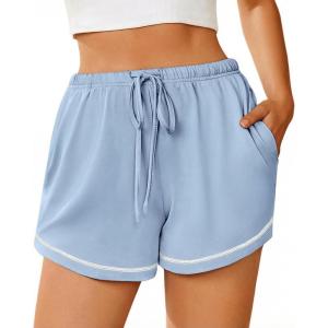 Ekouaer Pajama Shorts for Women 2026 Soft Sleep Shorts Casual Lounge Pants Comfy Pj Pants with Pockets(Blue)