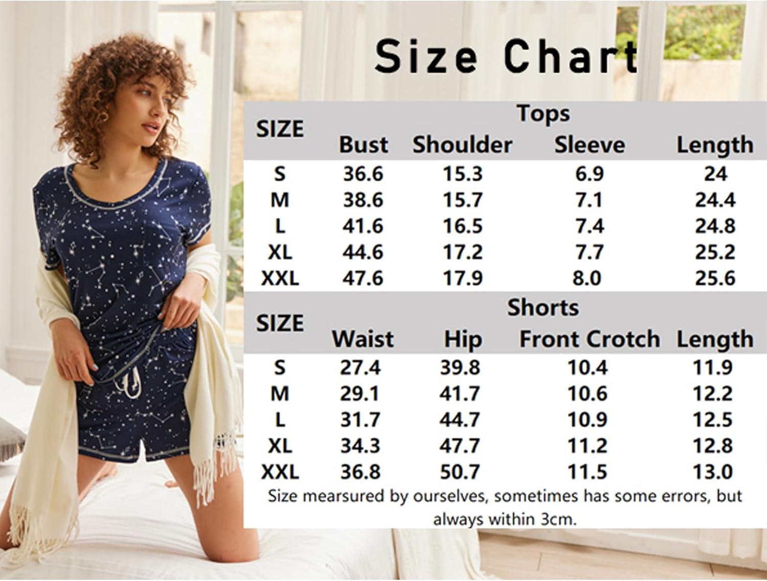 imageEkouaer Womens Pajamas Sets Short Sleeve Lounge Sets Sleepwear Casual Two Piece Pjs With PocketsNavy Blue