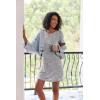 Ekouaer 2 Pack Nightgowns for Women Sleepshirt Short Sleeve Night Shirts Soft Sleep Dress Classic NightDress S-XXL(Cup+blue Star)