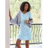 Ekouaer 2 Pack Nightgowns for Women Sleepshirt Short Sleeve Night Shirts Soft Sleep Dress Classic NightDress S-XXL(Flying+heart)