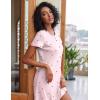 Ekouaer 2 Pack Nightgowns for Women Sleepshirt Short Sleeve Night Shirts Soft Sleep Dress Classic NightDress S-XXL(Flying+heart)