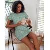 Ekouaer 2 Pack Nightgowns for Women Sleepshirt Short Sleeve Night Shirts Soft Sleep Dress Classic NightDress S-XXL(Green Floral+green)