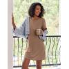 Ekouaer 2 Pack Nightgowns for Women Sleepshirt Short Sleeve Night Shirts Soft Sleep Dress Classic NightDress S-XXL(Mandala+camel)