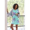 Ekouaer 2 Pack Nightgowns for Women Sleepshirt Short Sleeve Night Shirts Soft Sleep Dress Classic NightDress S-XXL(Pink Flower+blue Flower)