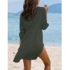 Ekouaer Beach Cover Ups for Women Bikini Swimsuit Coverup Beach Dress Shirt(Army Green)