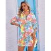 Ekouaer Beach Cover Ups for Women Bikini Swimsuit Coverup Beach Dress Shirt(Colorful Leaf)