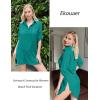 Ekouaer Beach Cover Ups for Women Bikini Swimsuit Coverup Beach Dress Shirt(Dark Cyan)