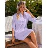 Ekouaer Beach Cover Ups for Women Bikini Swimsuit Coverup Beach Dress Shirt(Light Purple)