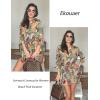 Ekouaer Beach Cover Ups for Women Bikini Swimsuit Coverup Beach Dress Shirt(Pat7)