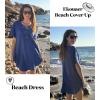 Ekouaer Swimsuit Cover Ups for Women Lace Crochet V-Neck Bikini Beach Coverups Dress for Swimwear Bathing Suit(00-sky Blue)