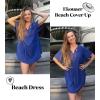 Ekouaer Swimsuit Cover Ups for Women Lace Crochet V-Neck Bikini Beach Coverups Dress for Swimwear Bathing Suit(00-sky Blue)