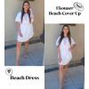 Ekouaer Swimsuit Cover Ups for Women Lace Crochet V-Neck Bikini Beach Coverups Dress for Swimwear Bathing Suit(00-white)