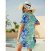 Ekouaer Swimsuit Cover Ups for Women Lace Crochet V-Neck Bikini Beach Coverups Dress for Swimwear Bathing Suit(02-yellow Tie Dye)