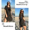 Ekouaer Swimsuit Cover Ups for Women Lace Crochet V-Neck Bikini Beach Coverups Dress for Swimwear Bathing Suit(B-black Polka Dots)