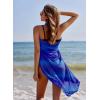 Ekouaer Women Sarong Swimsuit Coverups Chiffon Long Bikini Wraps Sheer Beach Bathing Suit Cover Up(Blue Gradient)