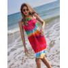 Ekouaer Women Sarong Swimsuit Coverups Chiffon Long Bikini Wraps Sheer Beach Bathing Suit Cover Up(Colorful Rainbow)