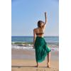 Ekouaer Women Sarong Swimsuit Coverups Chiffon Long Bikini Wraps Sheer Beach Bathing Suit Cover Up(Dark Green)