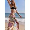 Ekouaer Women Sarong Swimsuit Coverups Chiffon Long Bikini Wraps Sheer Beach Bathing Suit Cover Up(Ethnic Style Pink)