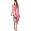 Ekouaer Women Sarong Swimsuit Coverups Chiffon Long Bikini Wraps Sheer Beach Bathing Suit Cover Up(Pat 14)