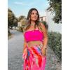 Ekouaer Women Sarong Swimsuit Coverups Chiffon Long Bikini Wraps Sheer Beach Bathing Suit Cover Up(Pat 14)
