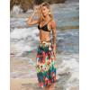 Ekouaer Women Sarong Swimsuit Coverups Chiffon Long Bikini Wraps Sheer Beach Bathing Suit Cover Up(Pat 19)