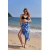 Ekouaer Women Sarong Swimsuit Coverups Chiffon Long Bikini Wraps Sheer Beach Bathing Suit Cover Up(Pat 2)