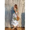 Ekouaer Women Sarong Swimsuit Coverups Chiffon Long Bikini Wraps Sheer Beach Bathing Suit Cover Up(Pat 22)