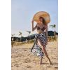 Ekouaer Women Sarong Swimsuit Coverups Chiffon Long Bikini Wraps Sheer Beach Bathing Suit Cover Up(Pat 5)