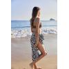 Ekouaer Women Sarong Swimsuit Coverups Chiffon Long Bikini Wraps Sheer Beach Bathing Suit Cover Up(Pat 5)