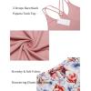 Ekouaer Womens Cami Pajama Set Sleeveless Racerback Tank Top Pjs Soft Sleepwear(Lilac Floral)